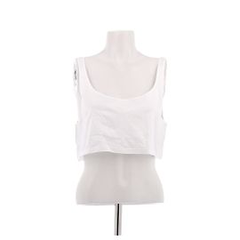 Prada White Cotton Crop Top White