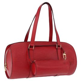 LOUIS VUITTON Epi Soufflot Handtasche Rot M52227 LV Andere
