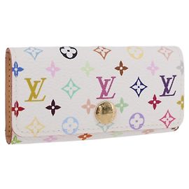 LOUIS VUITTON Monogram Multicolor Multicles 4 Key Case White M93731 Other