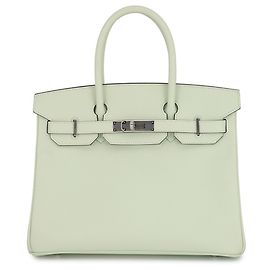 Hermès Bolsa Hermes Birkin 30 Vert Fizz Epsom Outro