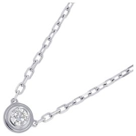 Collier Cartier Damour en or blanc avec pendentif diamant Autre