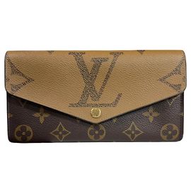 Louis Vuitton Portefeuille Sarah Monogram Giant Reverse Long Wallet Marron