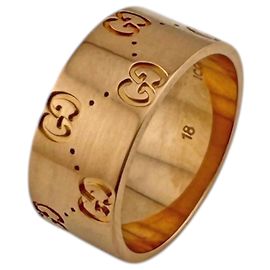 Bague large Gucci Icon Doré