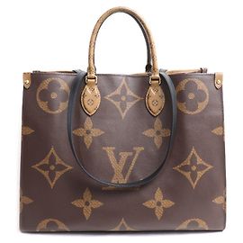 Sac cabas Louis Vuitton OnTheGo GM Marron