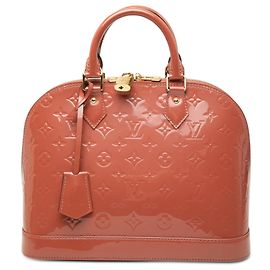 Louis Vuitton Pink Monogram Vernis Alma PM Rosa