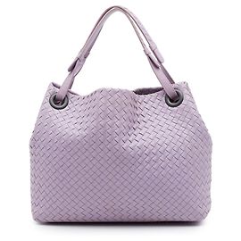 Bottega Veneta Bolsa Tote Garda Medium em Nappa Intrecciato roxa Roxo