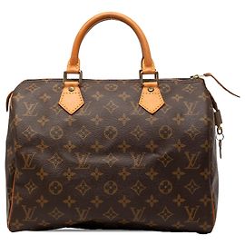 Louis Vuitton Brown Monogram Speedy 30 Marrom