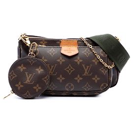 Louis Vuitton Brown Monogram Multi Pochette Accessoires Marrone