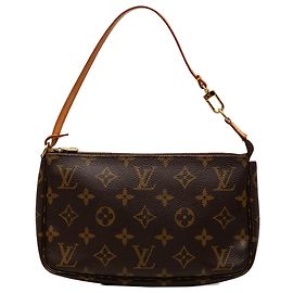 Louis Vuitton Brown Monogram Pochette Accessoires Marrone