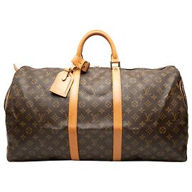 Louis Vuitton Brown Monogram Keepall 55 Brown