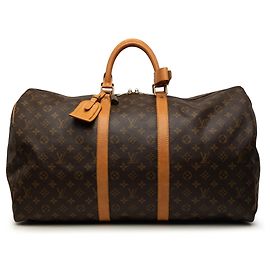 Louis Vuitton Brown Monogram Keepall 55 Brown