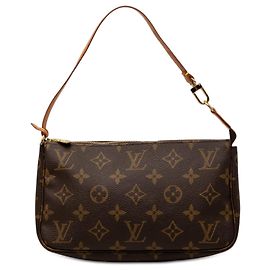 Louis Vuitton Brown Monogram Pochette Accessoires Marron