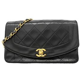Borsa a tracolla Chanel Diana Chain Nero