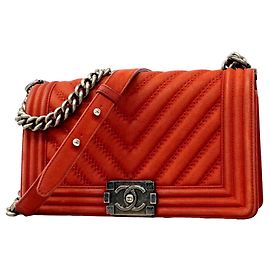 Borsa a tracolla Chanel Boy Rosso