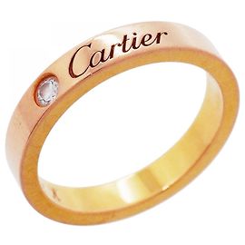 Cartier C de Ring in 18K Roségold mit Diamant Andere