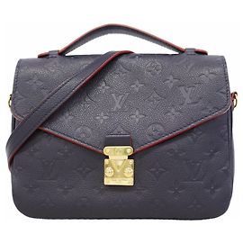 Borsa Louis Vuitton Monogram Empreinte Pochette Metis MM Rosso