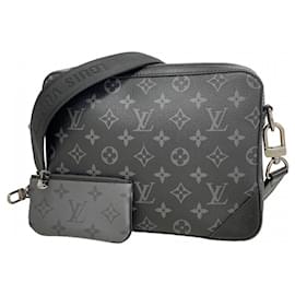 Borsa a tracolla Trio Monogram Eclipse Reverse Louis Vuitton Marrone Nero