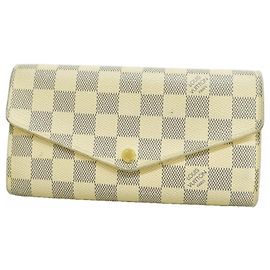 Louis Vuitton Damier Azur Langbeutel Weiß