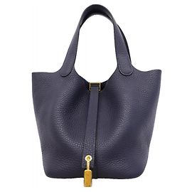 Hermès Hermes Picotin Lock PM Handbag Blue
