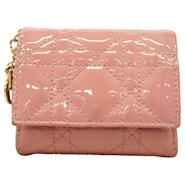 Christian Dior Pink Tri-fold Wallet Pink