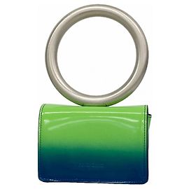 Bolsa de couro verde Salvatore Ferragamo Verde