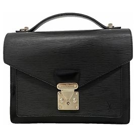 Borsa Louis Vuitton Epi Monceau 28 Nero
