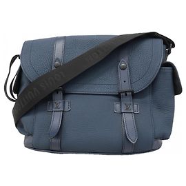 Borsa a tracolla Louis Vuitton Christopher Blu navy