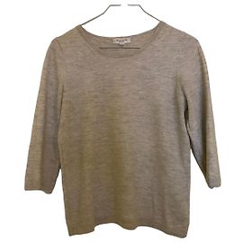 Jersey Eric Bompard Cachemira Beige Mangas 3/4 Beige