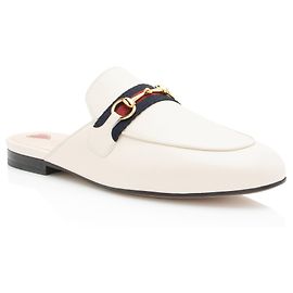 Gucci Leather Princetown Mules - Size 9.5 / 39.5 White