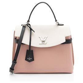 Louis Vuitton Lockme Ever MM Top Handle em couro de bezerro Rosa