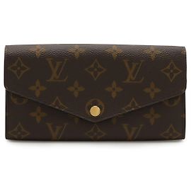 Portefeuille Long Louis Vuitton Sarah Marron