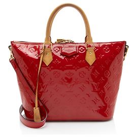 Louis Vuitton Monogram Vernis Montebello MM Tote Rot