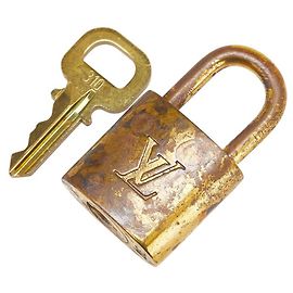 Set Lucchetto e Chiave Louis Vuitton D'oro Metallico