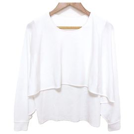 Autre Marque Malha com mangas capa ADORE Branco