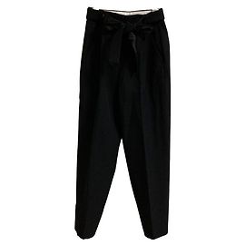 Autre Marque CYCLAS Silk Blend Trousers Black