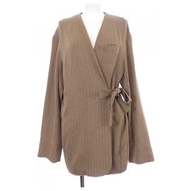 Autre Marque 6ROKU Collarless Jacket Brown Other