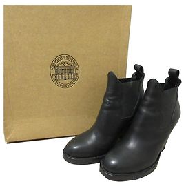 Botas Chelsea STAR em couro Acne Preto