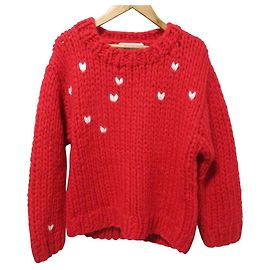 Autre Marque THE TOE NOTTING HILL HEART Strickpullover Rot
