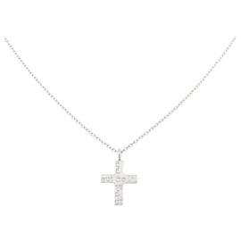 Autre Marque Collana Croce Au750 Argento