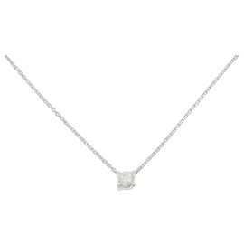 Autre Marque Colar de Pt900 e diamantes Prata