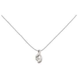 Autre Marque Collar de diamantes Pt900/Pt850 Plata