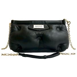 Maison Martin Margiela Bolsa de Ombro em Couro Maison Margiela Glam Slam Preto