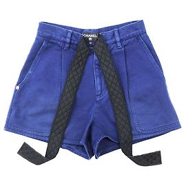 Chanel P58413 Cotton Shorts Blue