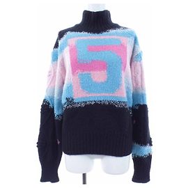 Chanel P73247K10553 22N Kaschmir Strick Schwarz Pink Blau