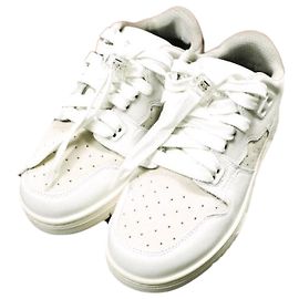 Acne Studios 08STHLM LOW Baskets en cuir de veau Blanc Blanc cassé