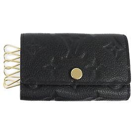 Louis Vuitton Monogram Empreinte key case Black