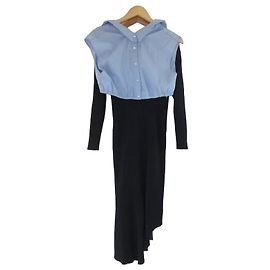 Autre Marque styling Strickkleid-Set Blau Marineblau