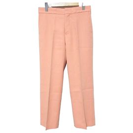 Autre Marque Pantalones Ankle de algodón Drawer Rosa