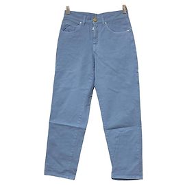 Autre Marque Pantalones de sarga Lorena Antoniazzi Azul Azul claro