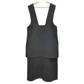 Autre Marque robe jupe pull superposée nagonstans Noir